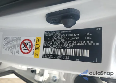 2017 Lexus Nx 200T Base z USA, uszkodzony, nr VIN JTJBARBZ8H2106473